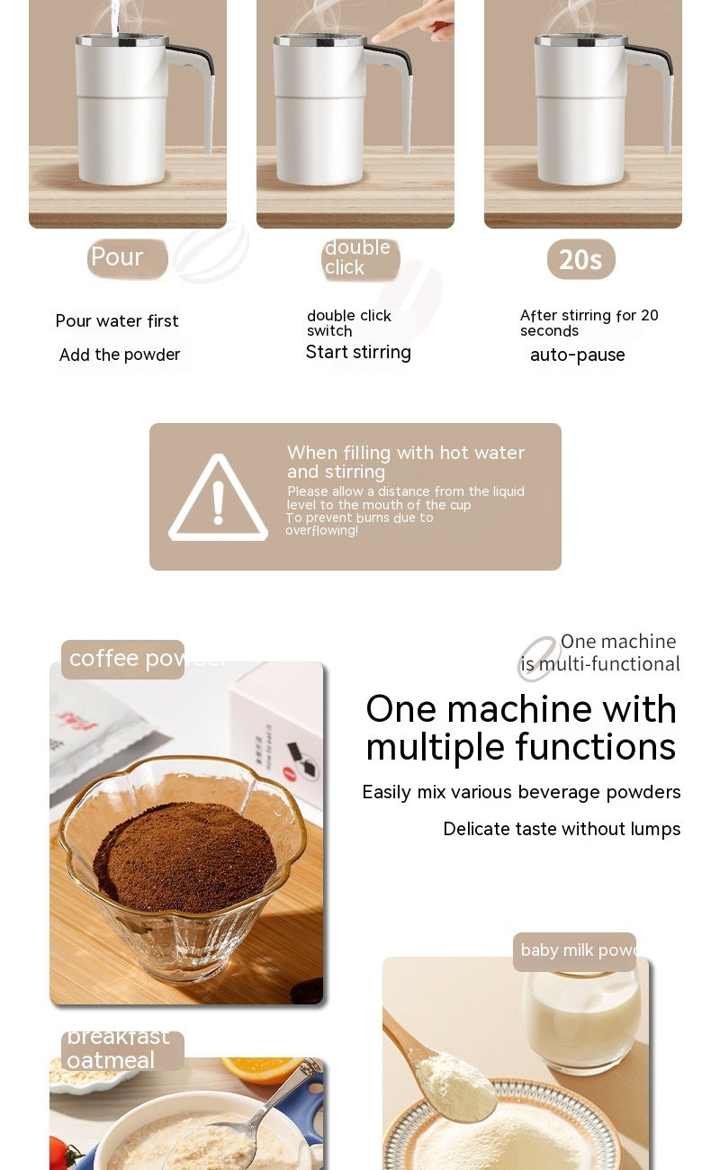 Smart Self-Mixing Coffee Cup for Smooth, Perfect Drinks