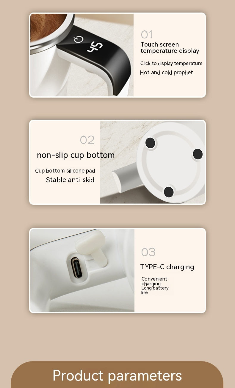 Smart Self-Mixing Coffee Cup for Smooth, Perfect Drinks
