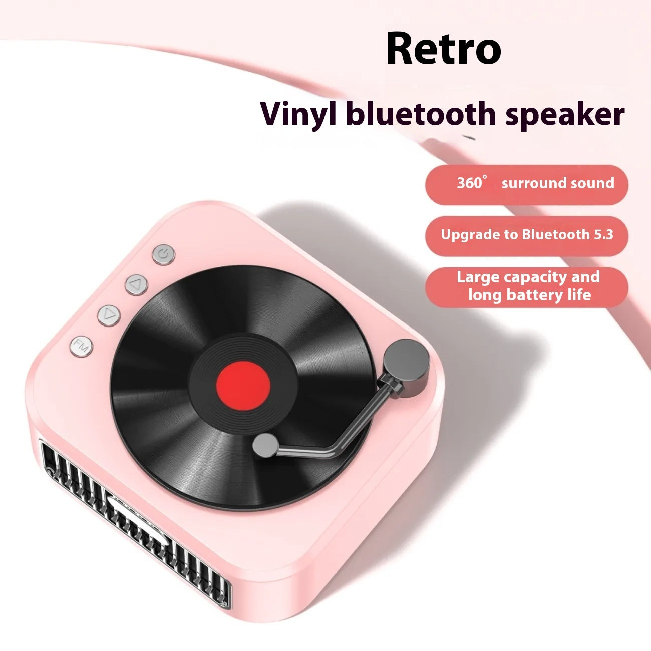 Portable Vinyl Phonograph Speaker – Classic Sound, Modern Style