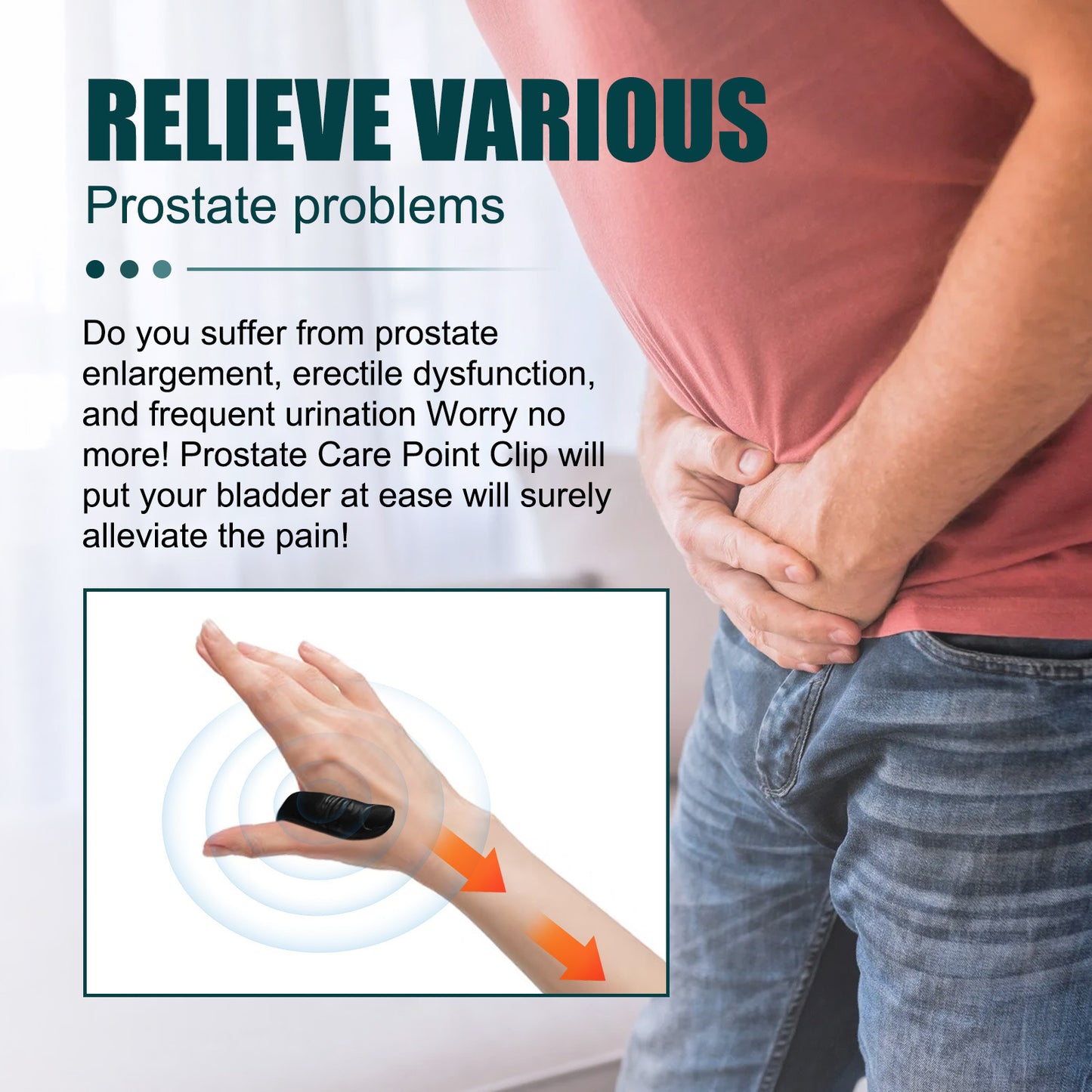 Men's Care Point Clip Relieving Front Discomfort Point Clip