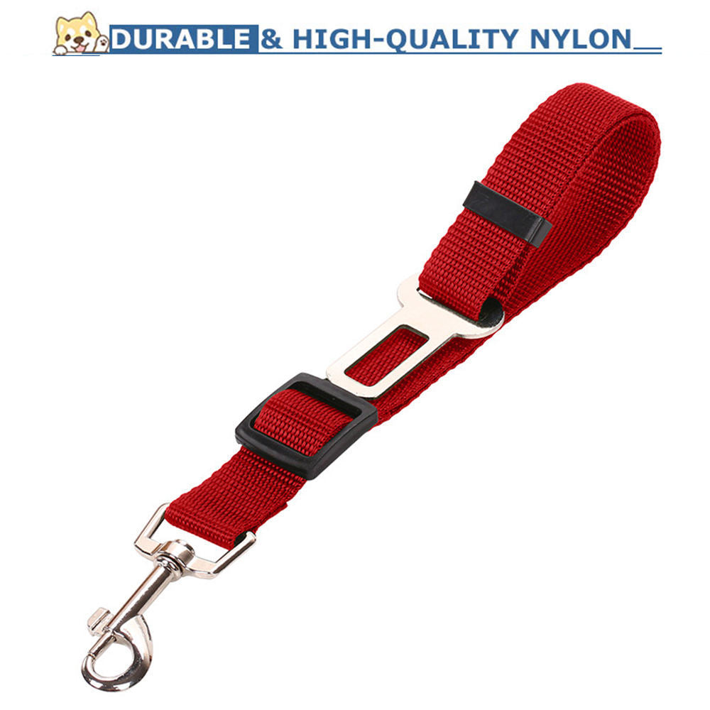 Durable Pet Seat Belt – Adjustable Leash for Cats & Dogs