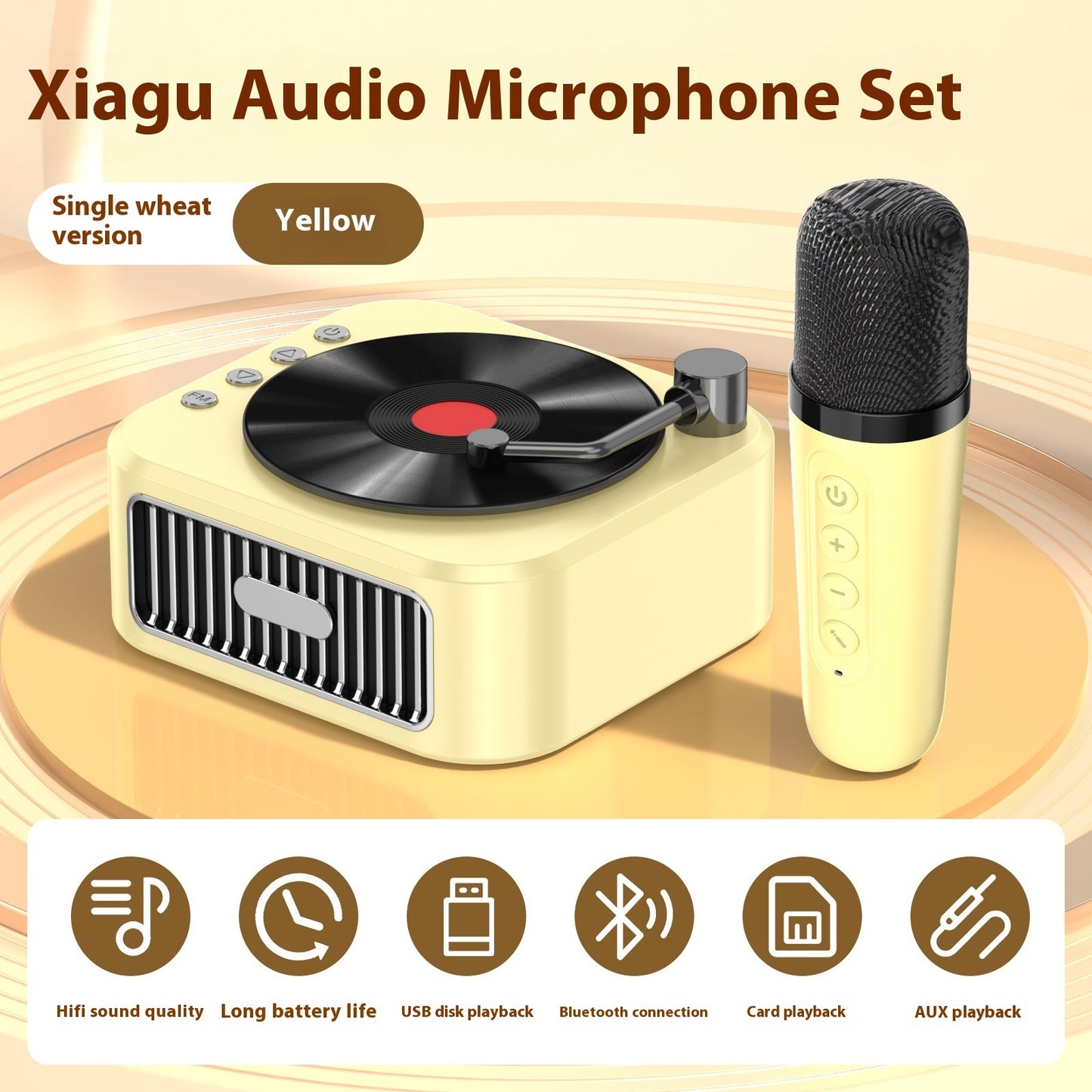 Portable Vinyl Phonograph Speaker – Classic Sound, Modern Style