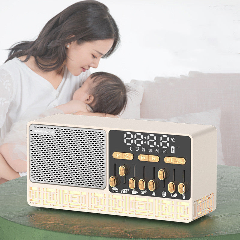 Hypnotic Sleep Speaker With Night Light White Noise Aid Home