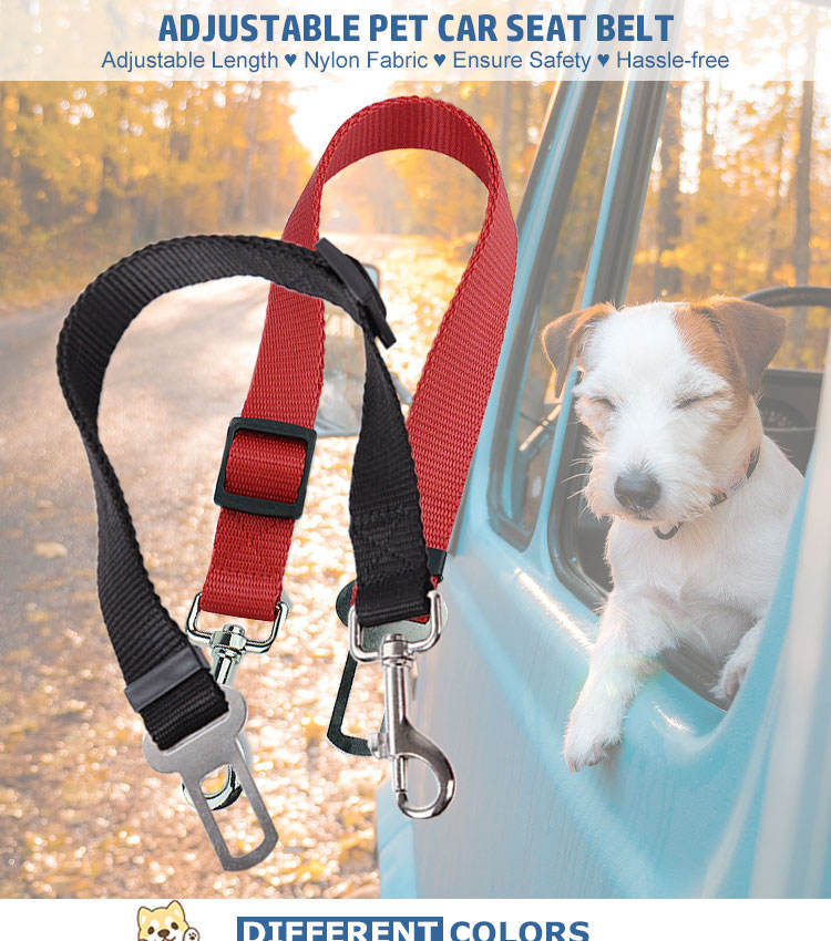 Durable Pet Seat Belt – Adjustable Leash for Cats & Dogs