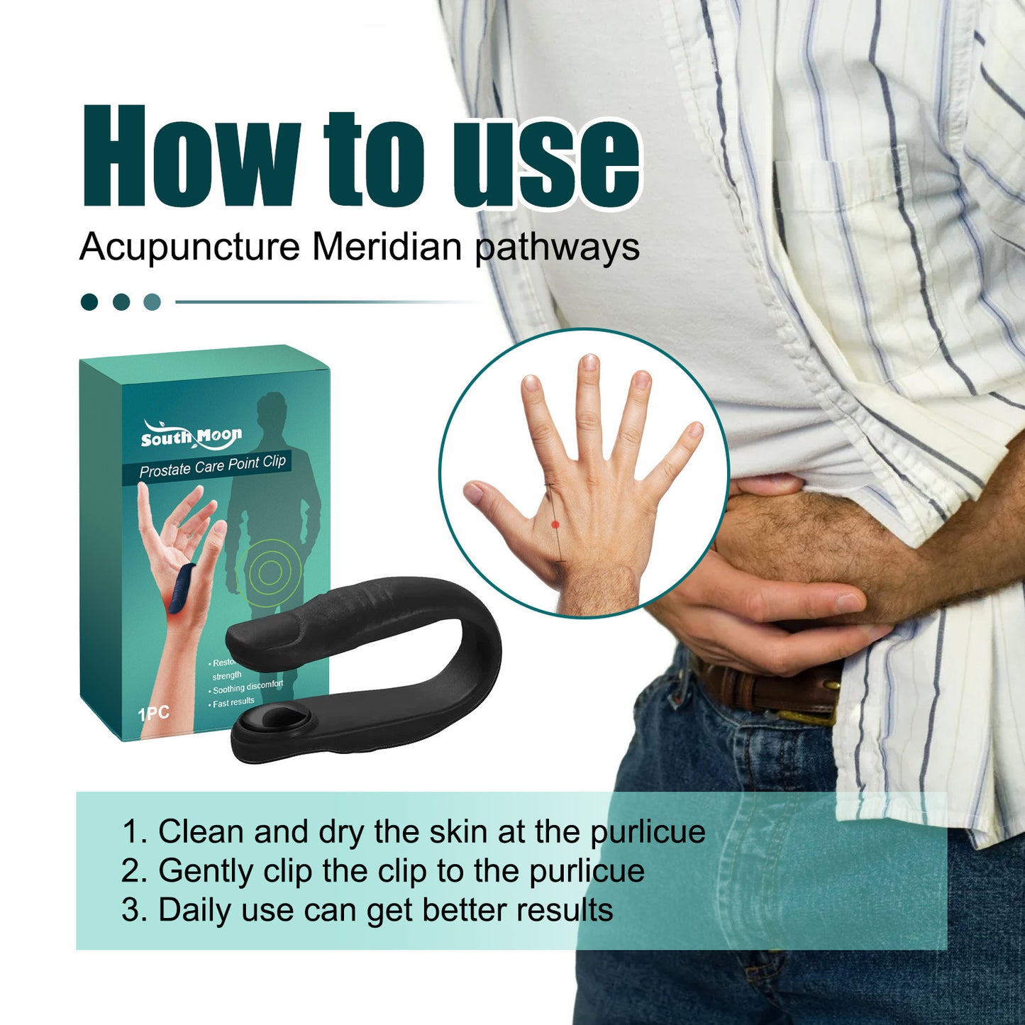 Men's Care Point Clip Relieving Front Discomfort Point Clip