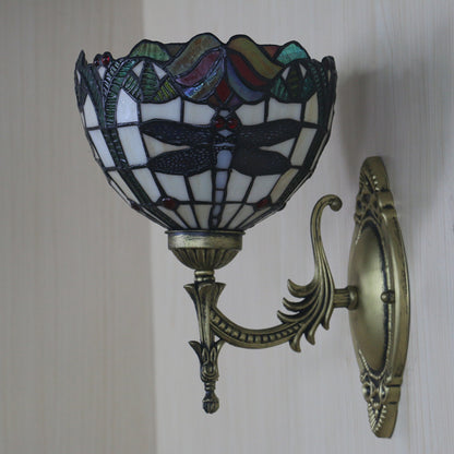 European Retro Creative Dragonfly Wall Lamps For Living Room And Bedroom