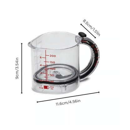 4-in-1 Adjustable Measuring Cup for Easy Cooking Prep