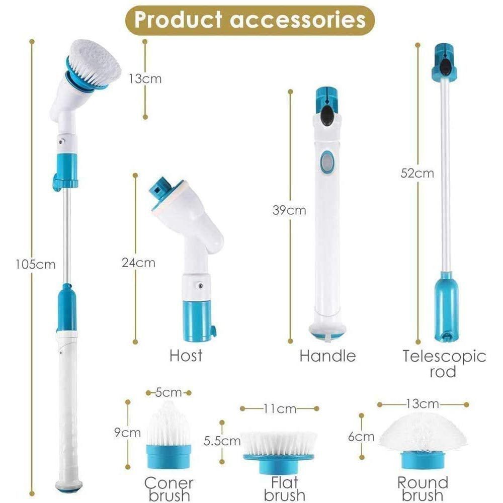 Powerful Rotating Electric Cleaning Brush for Easy Scrubbing