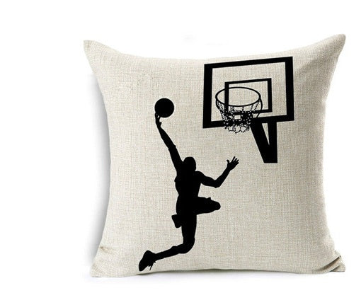 Basketball Pillow Cover for Sports Fans – Cozy & Fun
