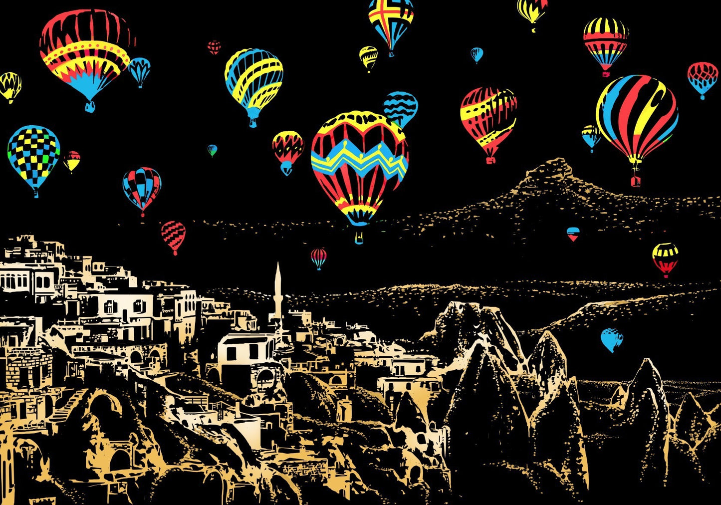 Creative City Night Scene Scratch Painting
