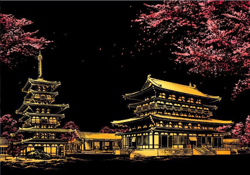 Creative City Night Scene Scratch Painting
