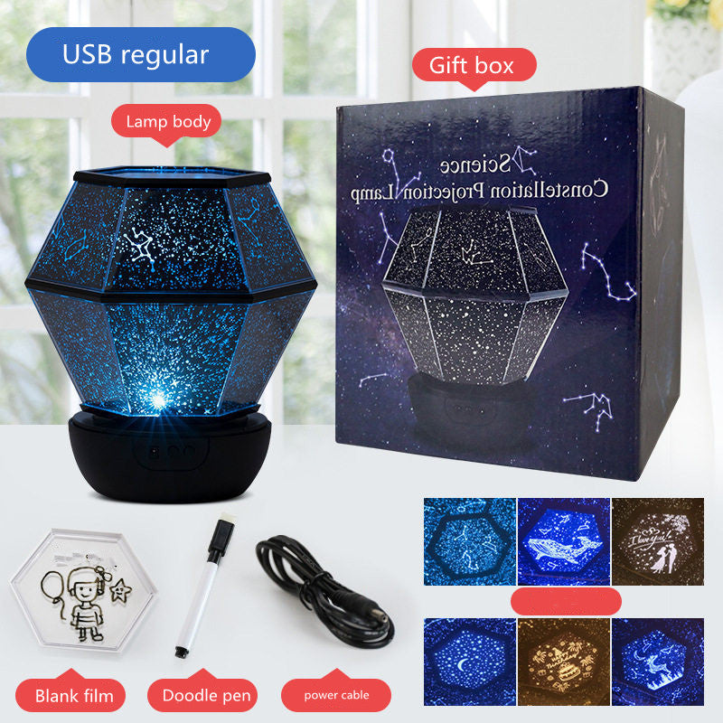 Magical Starry Sky Night Light Projector for Kids' Rooms