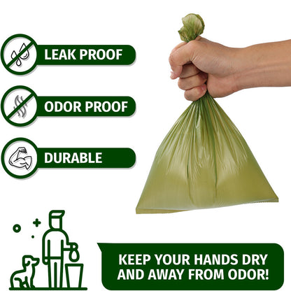 Extra Thick, Leak-Proof Dog Waste Bags for Mess-Free Walks