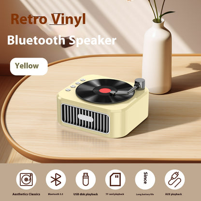 Portable Vinyl Phonograph Speaker – Classic Sound, Modern Style