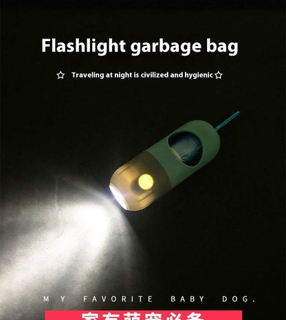 Nighttime Walks Made Easy with LED Pet Waste Bag Holder