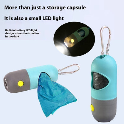 Nighttime Walks Made Easy with LED Pet Waste Bag Holder