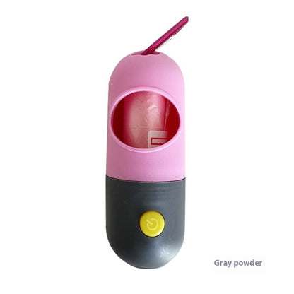 Nighttime Walks Made Easy with LED Pet Waste Bag Holder