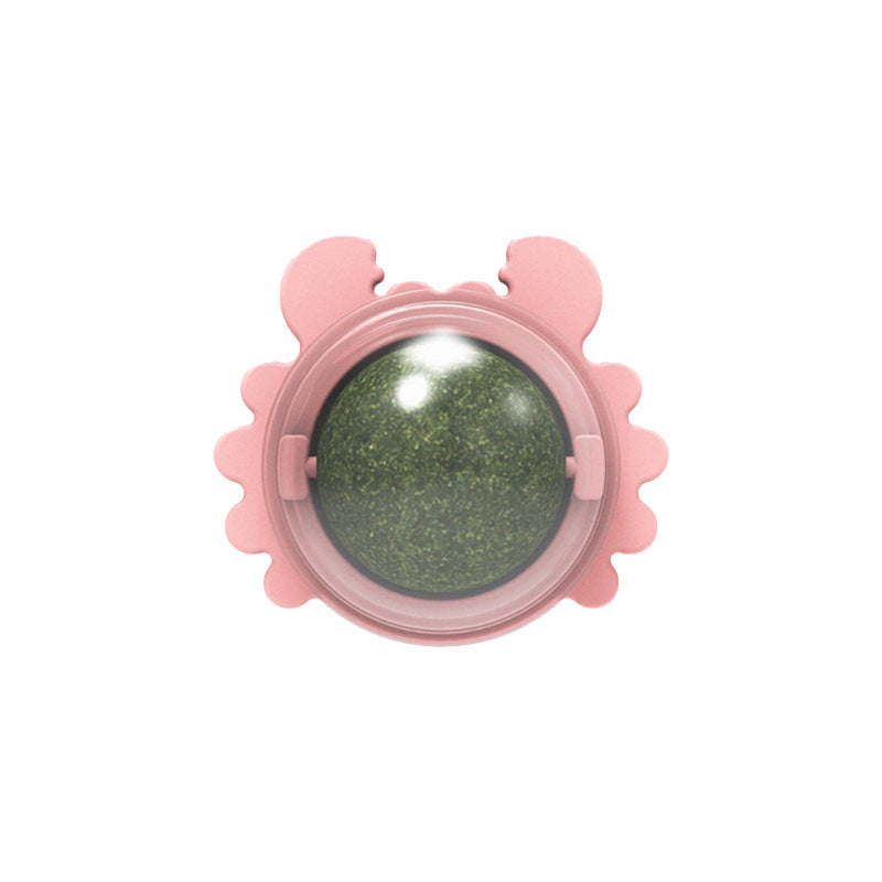 Rotatable Catnip Ball Toy – Chew, Lick, and Clean Teeth!