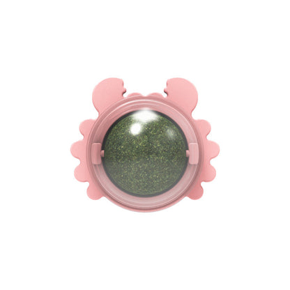 Rotatable Catnip Ball Toy – Chew, Lick, and Clean Teeth!
