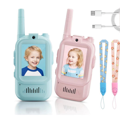 Rechargeable Kids Walkie-Talkies for Playtime, Trips and Games
