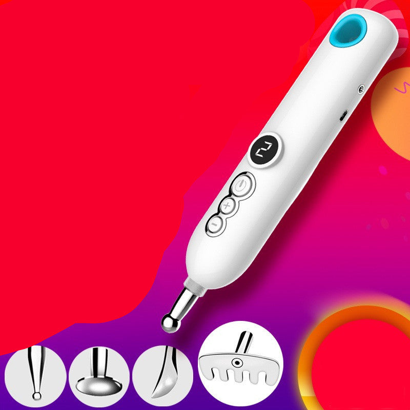 Electronic acupuncture instrument point massage pen
