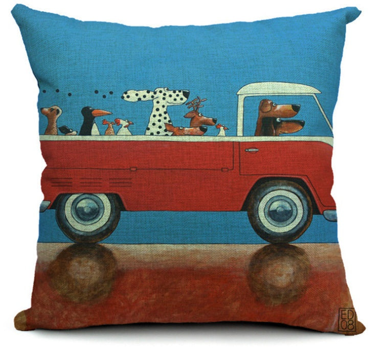 Wang Star Cartoon Dog Pillows – Soft & Fun Cushions