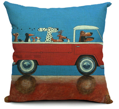 Wang Star Cartoon Dog Pillows – Soft & Fun Cushions