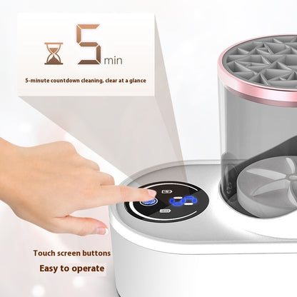 Effortless Makeup Brush Cleaning with Electric Cleaner Tool