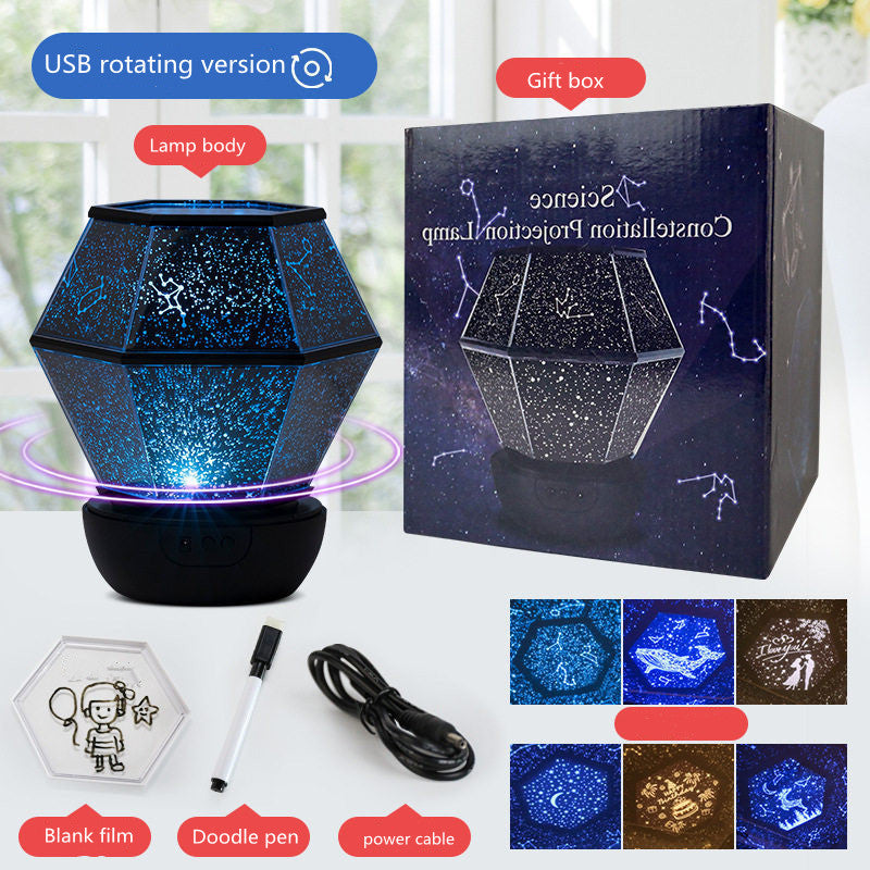 Magical Starry Sky Night Light Projector for Kids' Rooms