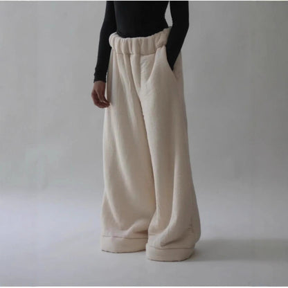 Women's Street Fashion Casual Loose Wide-leg Pants Solid Color