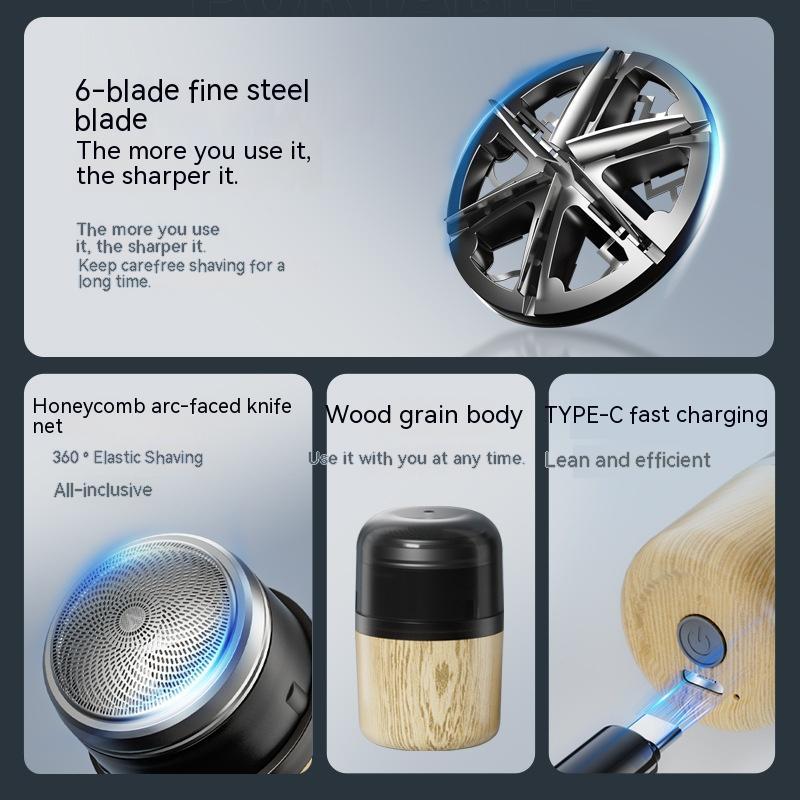 Portable Mini Electric Shaver – Rechargeable, Pocket-Sized & Travel-Friendly