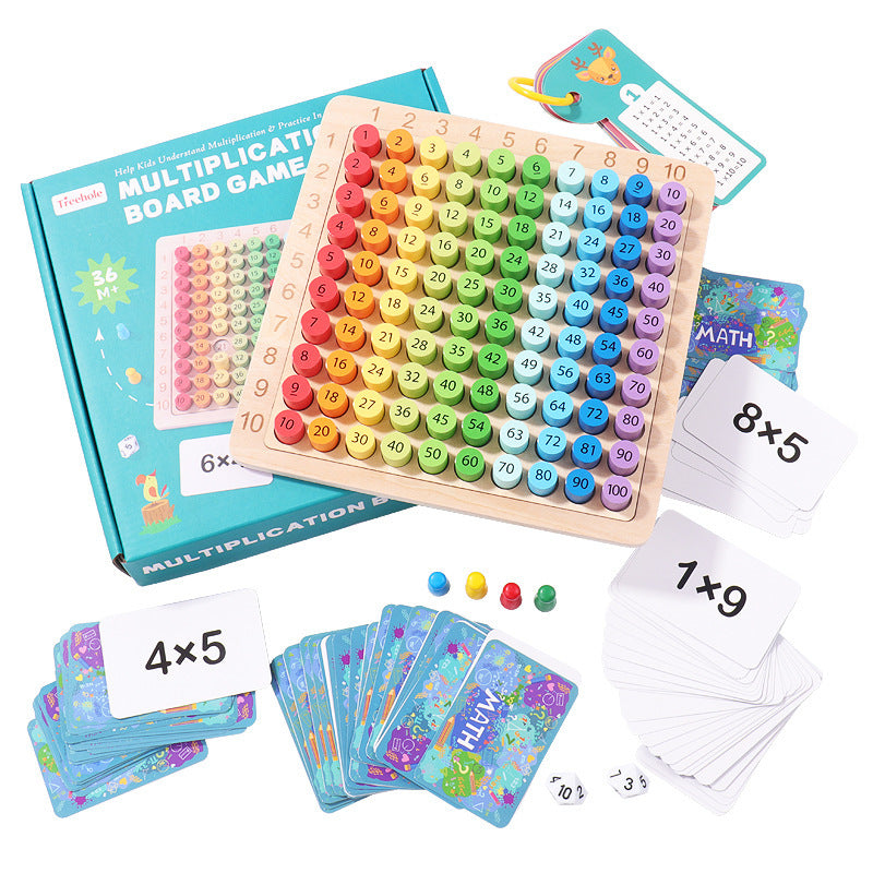 Early Learning Math Board – 99 Multiplication Puzzle Game