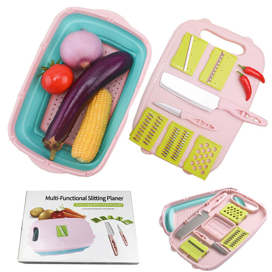 All-in-One Collapsible Cutting Board for Easy Meal Prep