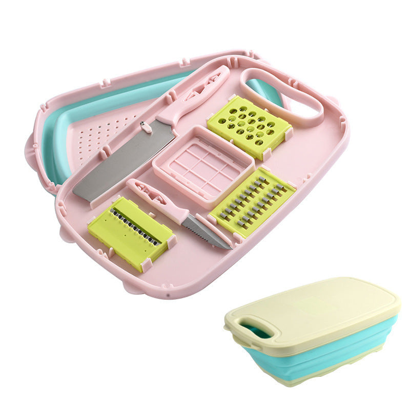 All-in-One Collapsible Cutting Board for Easy Meal Prep