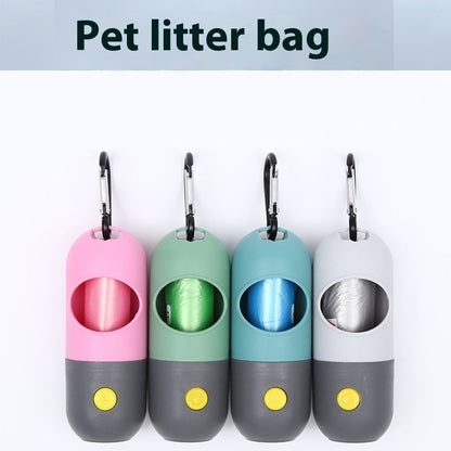 Nighttime Walks Made Easy with LED Pet Waste Bag Holder
