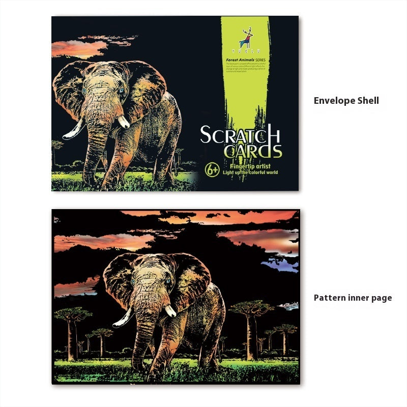 Creative City Night Scene Scratch Painting