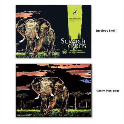 Creative City Night Scene Scratch Painting