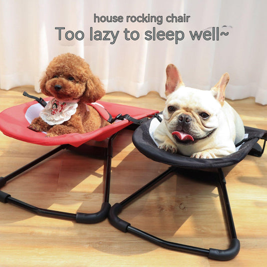 Comfortable Portable Dog Rocking Chair for Relaxing Pets