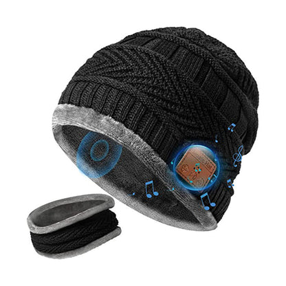 Earphone Music Hat Plus Velvet Warm Bluetooth Hat