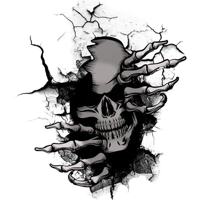 Black Skull Sticker