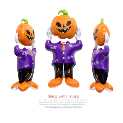 3D Pumpkin Skeleton Balloon