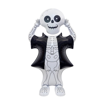 3D Pumpkin Skeleton Balloon