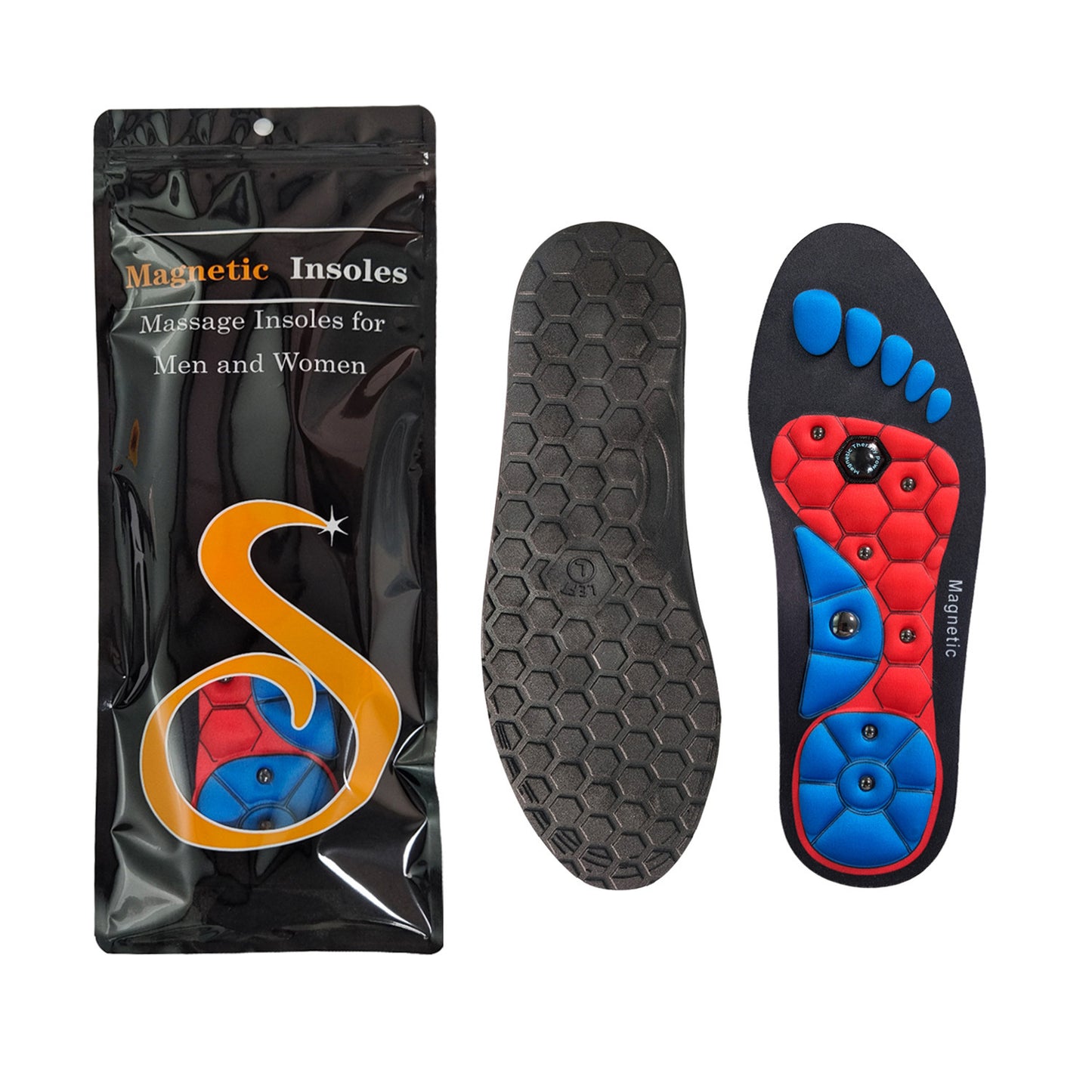 Anti-Fatigue Magnetic Insoles for Comfort and Weight Loss