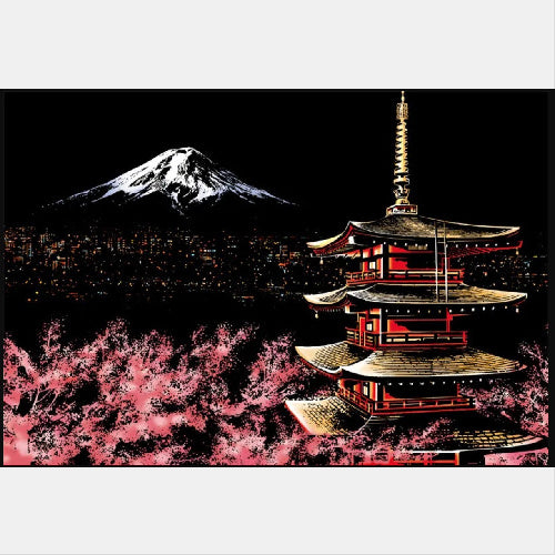 Creative City Night Scene Scratch Painting