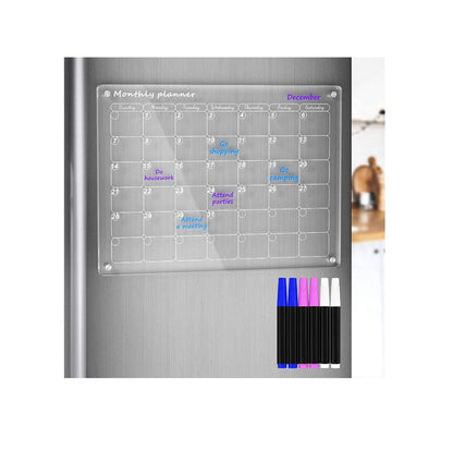 Magnetic Acrylic Dry Erase Calendar for Home & Office
