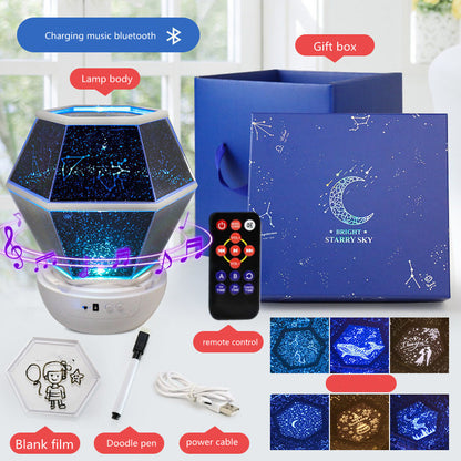 Magical Starry Sky Night Light Projector for Kids' Rooms