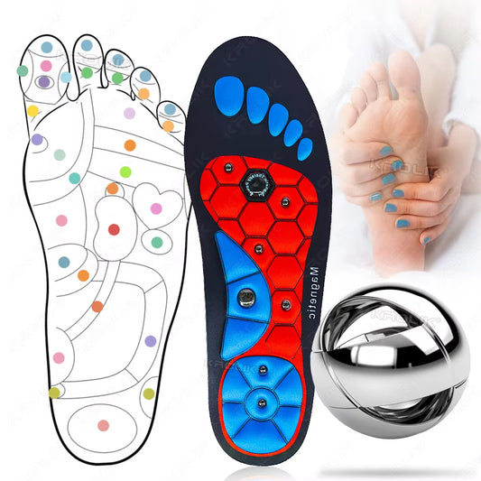Anti-Fatigue Magnetic Insoles for Comfort and Weight Loss