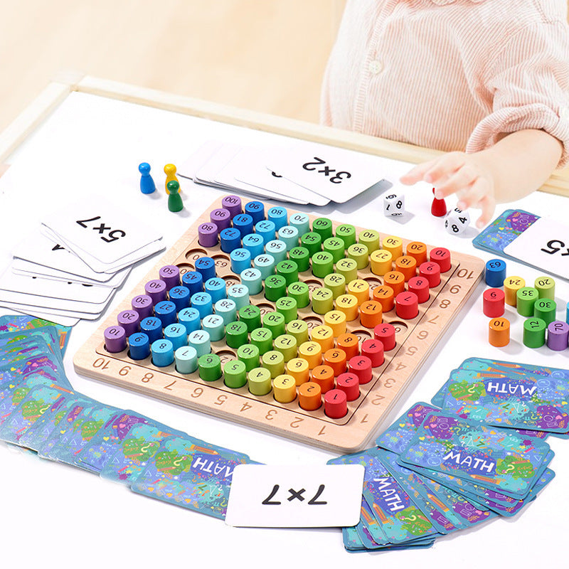 Early Learning Math Board – 99 Multiplication Puzzle Game