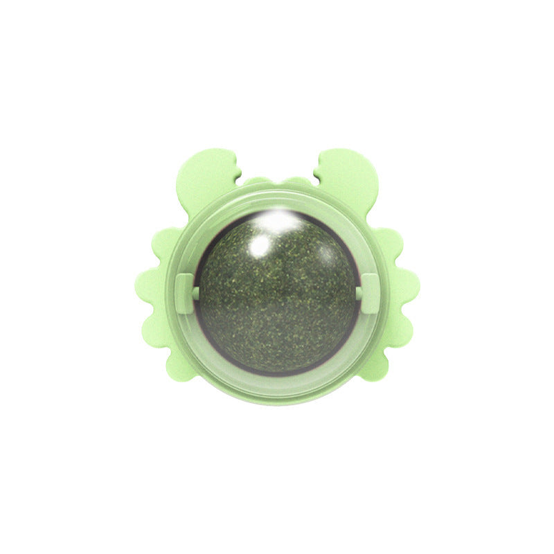 Rotatable Catnip Ball Toy – Chew, Lick, and Clean Teeth!