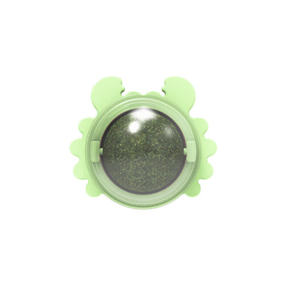 Rotatable Catnip Ball Toy – Chew, Lick, and Clean Teeth!